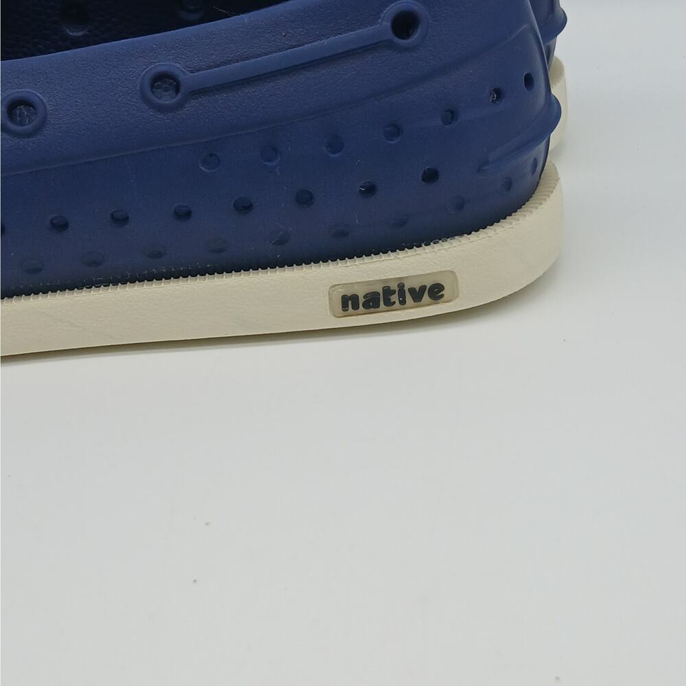 Native Unisex Howard Sugarlite Slip on Rubber Loafers Boat Shoes M8/W10 Navy - Picture 6 of 11